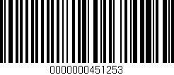 Código de barras (EAN, GTIN, SKU, ISBN): '0000000451253'