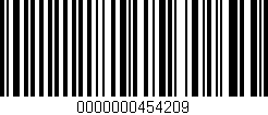 Código de barras (EAN, GTIN, SKU, ISBN): '0000000454209'