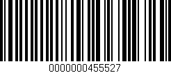 Código de barras (EAN, GTIN, SKU, ISBN): '0000000455527'
