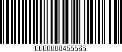 Código de barras (EAN, GTIN, SKU, ISBN): '0000000455565'