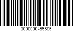 Código de barras (EAN, GTIN, SKU, ISBN): '0000000455596'