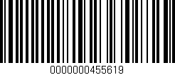 Código de barras (EAN, GTIN, SKU, ISBN): '0000000455619'