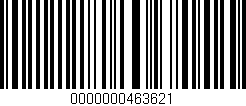 Código de barras (EAN, GTIN, SKU, ISBN): '0000000463621'