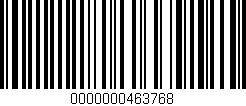 Código de barras (EAN, GTIN, SKU, ISBN): '0000000463768'