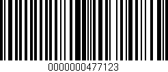 Código de barras (EAN, GTIN, SKU, ISBN): '0000000477123'