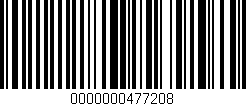 Código de barras (EAN, GTIN, SKU, ISBN): '0000000477208'