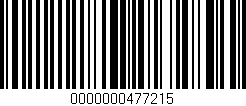 Código de barras (EAN, GTIN, SKU, ISBN): '0000000477215'