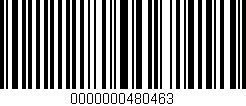 Código de barras (EAN, GTIN, SKU, ISBN): '0000000480463'