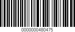 Código de barras (EAN, GTIN, SKU, ISBN): '0000000480475'