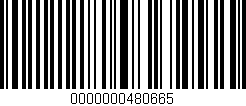 Código de barras (EAN, GTIN, SKU, ISBN): '0000000480665'