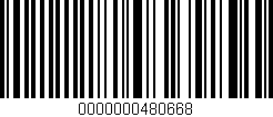 Código de barras (EAN, GTIN, SKU, ISBN): '0000000480668'