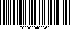 Código de barras (EAN, GTIN, SKU, ISBN): '0000000480669'
