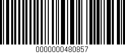 Código de barras (EAN, GTIN, SKU, ISBN): '0000000480857'