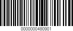 Código de barras (EAN, GTIN, SKU, ISBN): '0000000480901'