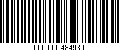 Código de barras (EAN, GTIN, SKU, ISBN): '0000000484930'