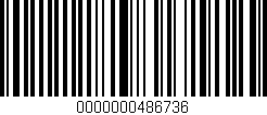 Código de barras (EAN, GTIN, SKU, ISBN): '0000000486736'