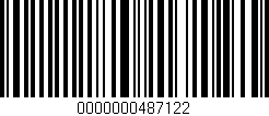 Código de barras (EAN, GTIN, SKU, ISBN): '0000000487122'