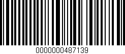 Código de barras (EAN, GTIN, SKU, ISBN): '0000000487139'