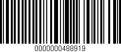 Código de barras (EAN, GTIN, SKU, ISBN): '0000000488919'