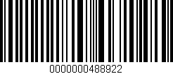 Código de barras (EAN, GTIN, SKU, ISBN): '0000000488922'