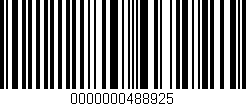 Código de barras (EAN, GTIN, SKU, ISBN): '0000000488925'