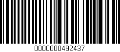 Código de barras (EAN, GTIN, SKU, ISBN): '0000000492437'