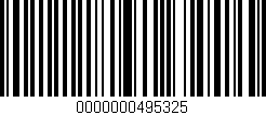 Código de barras (EAN, GTIN, SKU, ISBN): '0000000495325'