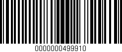 Código de barras (EAN, GTIN, SKU, ISBN): '0000000499910'