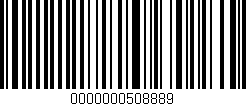 Código de barras (EAN, GTIN, SKU, ISBN): '0000000508889'