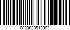 Código de barras (EAN, GTIN, SKU, ISBN): '0000000510097'