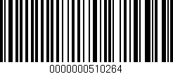 Código de barras (EAN, GTIN, SKU, ISBN): '0000000510264'