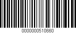 Código de barras (EAN, GTIN, SKU, ISBN): '0000000510660'