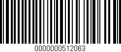 Código de barras (EAN, GTIN, SKU, ISBN): '0000000512063'