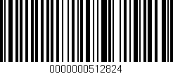 Código de barras (EAN, GTIN, SKU, ISBN): '0000000512824'