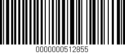 Código de barras (EAN, GTIN, SKU, ISBN): '0000000512855'