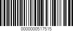 Código de barras (EAN, GTIN, SKU, ISBN): '0000000517515'