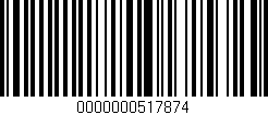 Código de barras (EAN, GTIN, SKU, ISBN): '0000000517874'