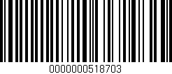 Código de barras (EAN, GTIN, SKU, ISBN): '0000000518703'