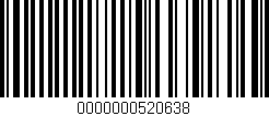 Código de barras (EAN, GTIN, SKU, ISBN): '0000000520638'
