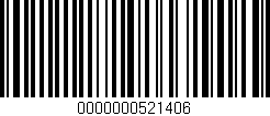 Código de barras (EAN, GTIN, SKU, ISBN): '0000000521406'