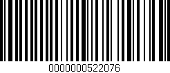 Código de barras (EAN, GTIN, SKU, ISBN): '0000000522076'