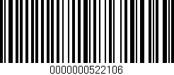 Código de barras (EAN, GTIN, SKU, ISBN): '0000000522106'