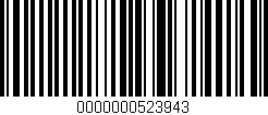 Código de barras (EAN, GTIN, SKU, ISBN): '0000000523943'