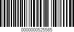 Código de barras (EAN, GTIN, SKU, ISBN): '0000000525565'