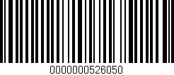 Código de barras (EAN, GTIN, SKU, ISBN): '0000000526050'