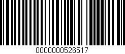Código de barras (EAN, GTIN, SKU, ISBN): '0000000526517'