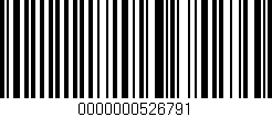 Código de barras (EAN, GTIN, SKU, ISBN): '0000000526791'