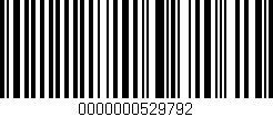 Código de barras (EAN, GTIN, SKU, ISBN): '0000000529792'