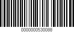 Código de barras (EAN, GTIN, SKU, ISBN): '0000000530088'