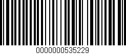 Código de barras (EAN, GTIN, SKU, ISBN): '0000000535229'
